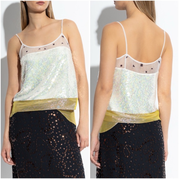 NWT TORY BURCH SEQUIN TOP $1,449 - Picture 2 of 9